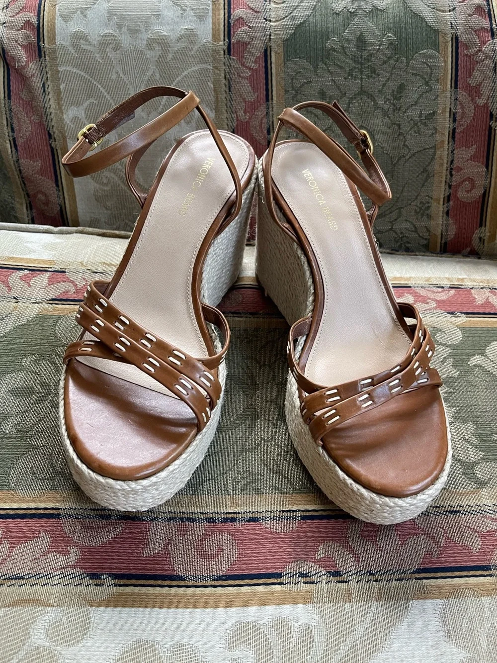 Veronica Beard Women's Philene Espadrille Wedge Sandals. Size 7.5 Women N12-18